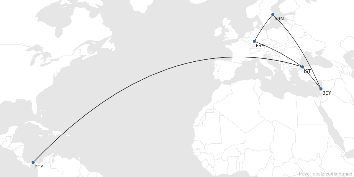 Flightmap ARN-FRA-IST-PTY PTY-IST-BEY-ARN.png