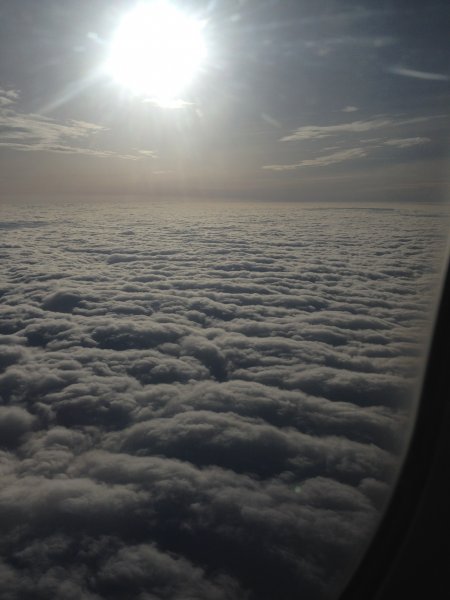 Trevligt att mötas av morgonsol.JPG